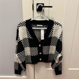 Black and White Cardigan